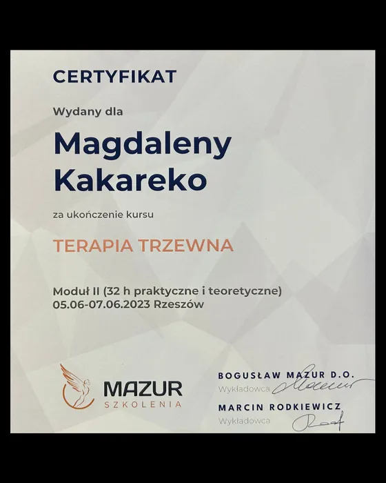 Certyfikat nr 9